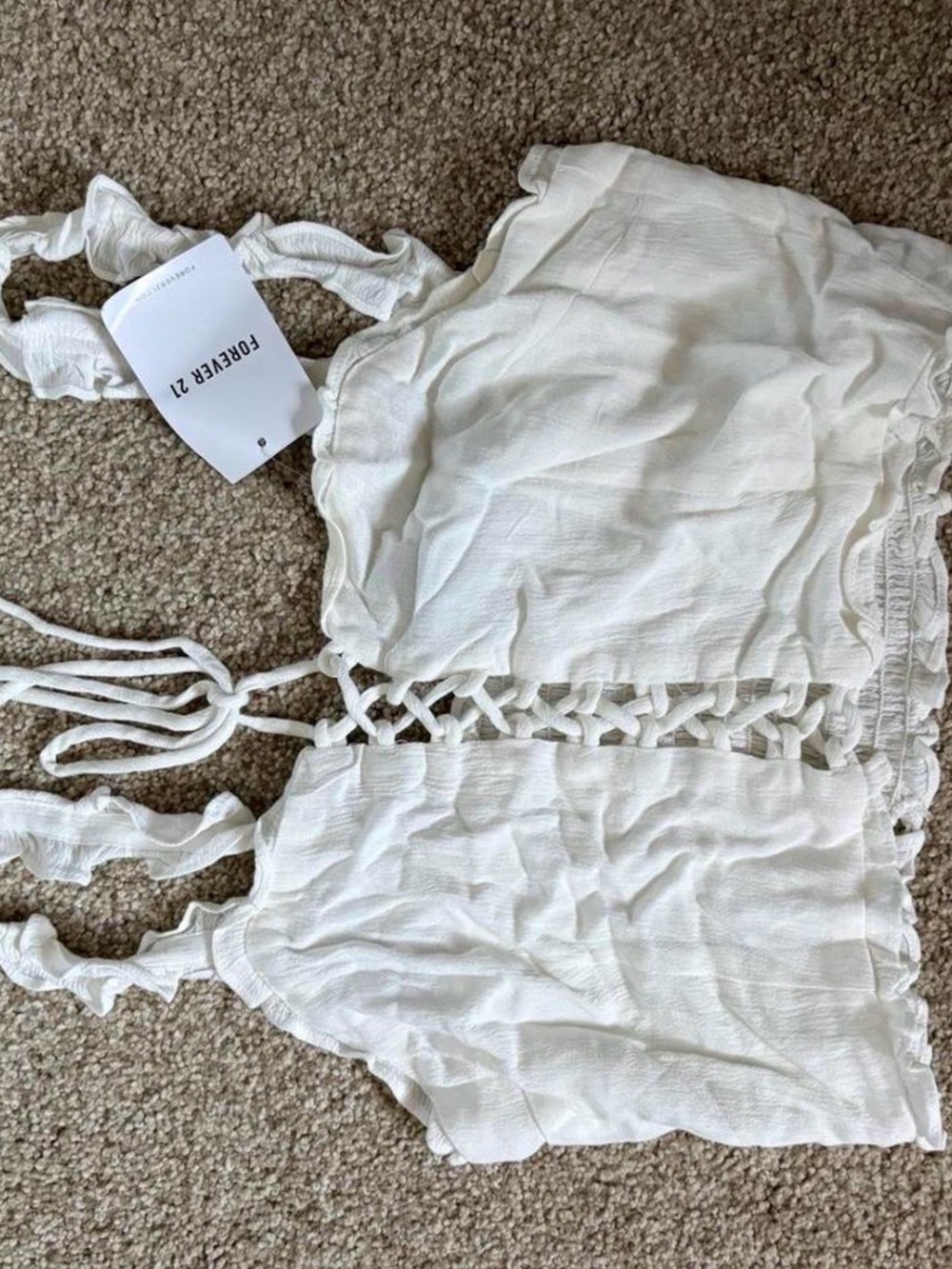 Ruffle tank top